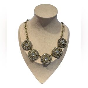 J Crew Rhinestone Statement Necklace